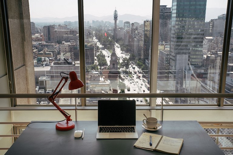 Duplex loft floor 24, panoramic view Santiago | ChileWithYou