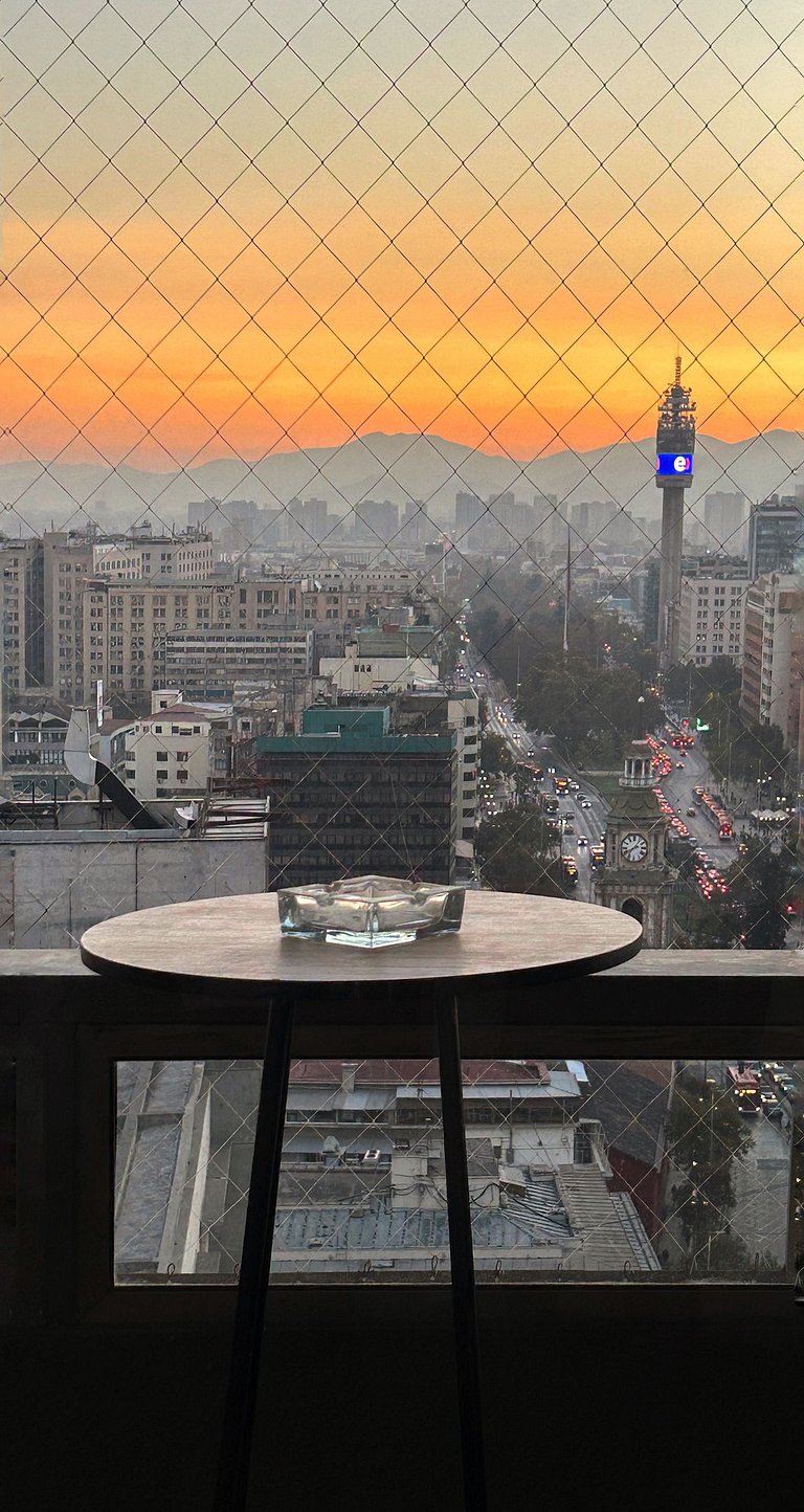 Loft duplex andar 24, vista panorâmica Santiago | ChileWithYou