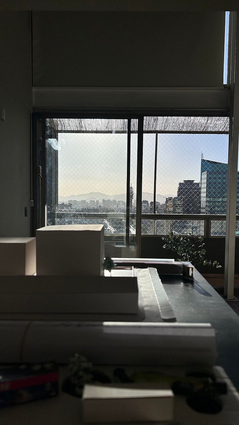 Duplex loft floor 24, panoramic view Santiago | ChileWithYou
