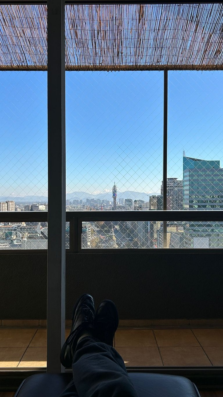 Loft duplex andar 24, vista panorâmica Santiago | ChileWithYou