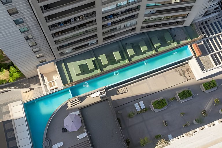 Depto Las Condes, cama king, parking, Escuela Militar | Chil