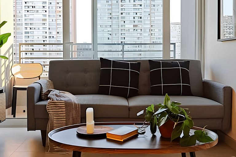 Apt Ñuñoa, Barrio Italia, free parking included | ChileWithY