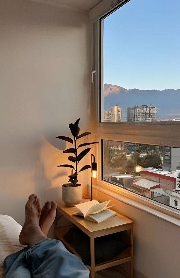 Apt Ñuñoa, Barrio Italia, free parking included | ChileWithY