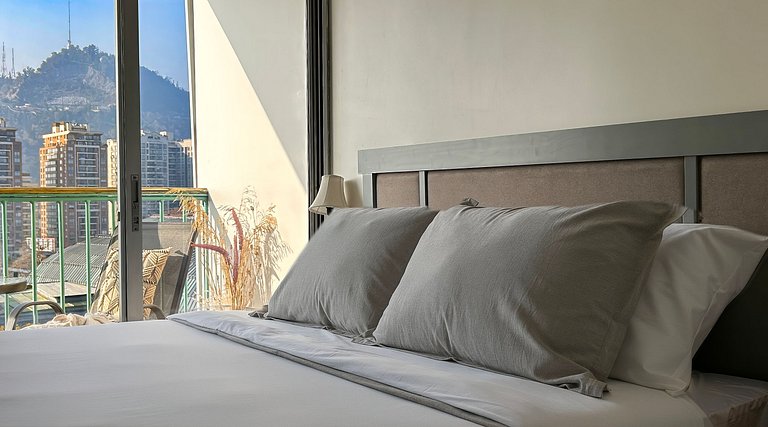 Studio balcón, Parque y Andes, Bellas Artes | ChileWithYou