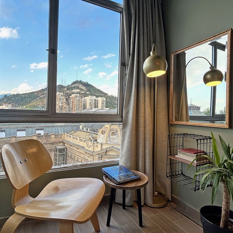 Studio Bellas Artes, Andes and Museum view | ChileWithYou