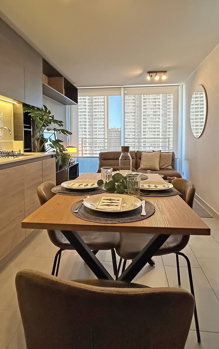 Apto Ñuñoa, metrô Irarrázaval, Bairro Italia | ChileWithYou